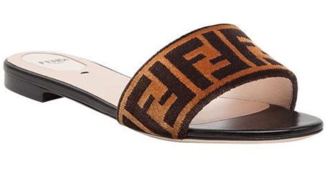 women's fendi sandals|Fendi open toe flat sandals.